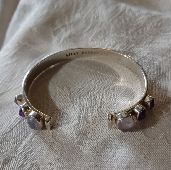 Lilly Barrack Jewelry Lilly Barrack Cuff Bracelet With Amethyst